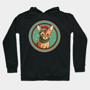 Abyssinian Cat Xmas Ornament, Love Cats Hoodie